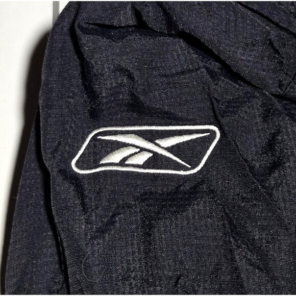 VTG Reebok Oakland Raiders On Field NFL Team Apparel Jacket Mens Size L 1/4 Zip - Picture 14 of 16